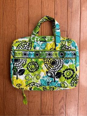 Vera Bradley Limes Up Good Book Bible Cover Floral Green Yellow Teal Quilted